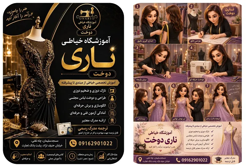 آموزشگاه ناری دوخت