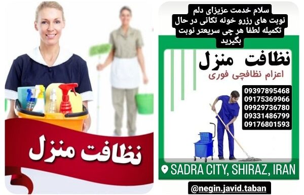 شرکت نظافتی نگین جاوید تابان در صدرا