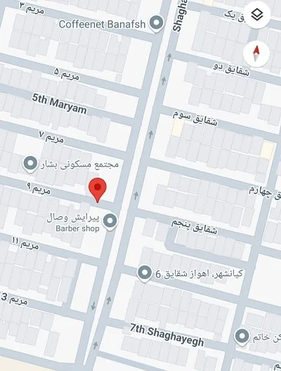 لوکیشن سالن صدف رویایی