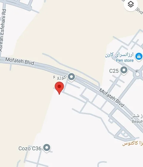 لوکیشن شرکت بیژن نام