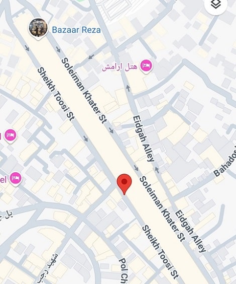 لوکیشن هتل آپارتمان مادر