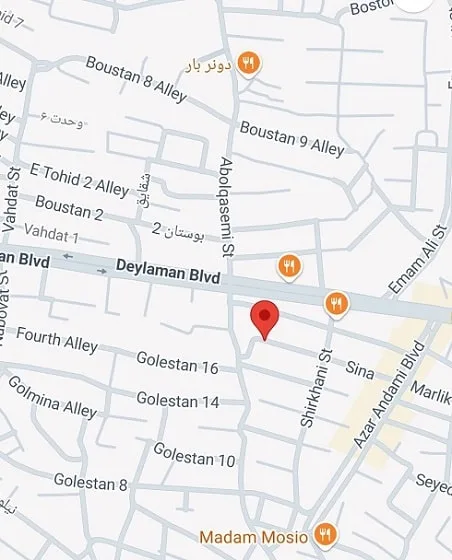 لوکیشن سالن رومیسا