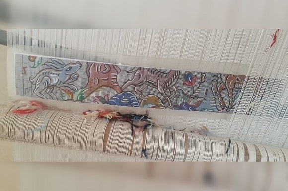 آموزشگاه تابلو فرش بافی باغ هنر در قم