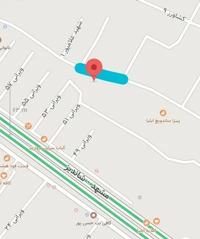 لوکیشن سالن زهره نخعی