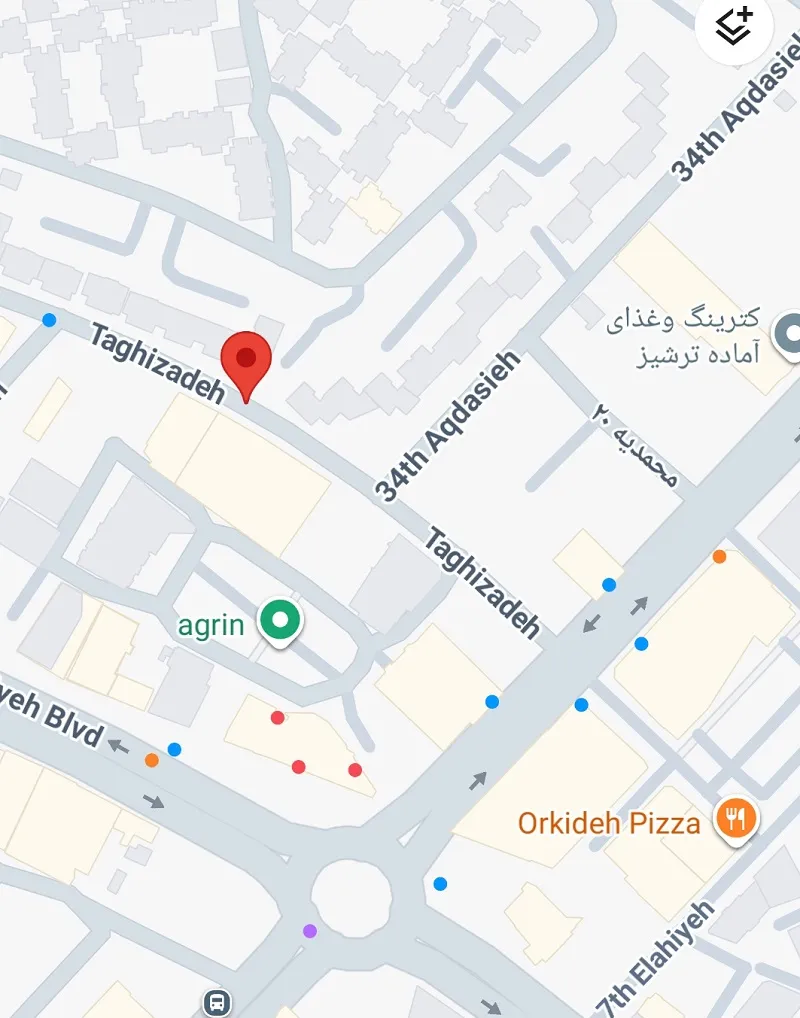 لوکیشن سالن زیبایی آرامش در مشهد