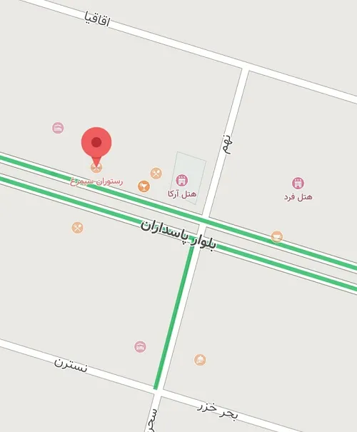 لوکیشن رستوران سیمرغ